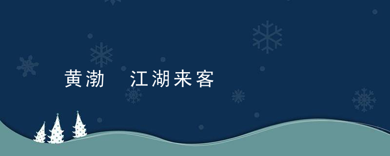 黄渤 江湖来客